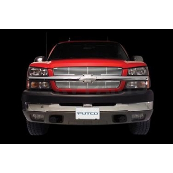 Putco Grille Insert - Polished Aluminum Rectangular - 91148