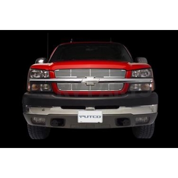 Putco Grille Insert - Polished Aluminum Rectangular - 91149