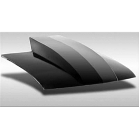 Harwood Fiberglass Hood - Windshield Cowl Matte Fiberglass Black - 42106