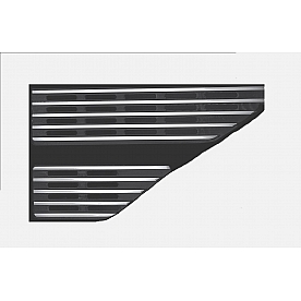 All Sales Fender Vent - Silver Aluminum Polished Set Of 2 - 5102P