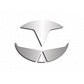 American Car Craft Emblem Trim - Stainless Steel Silver Round Polished - 031026