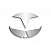 American Car Craft Emblem Trim - Stainless Steel Silver Round Polished - 031026