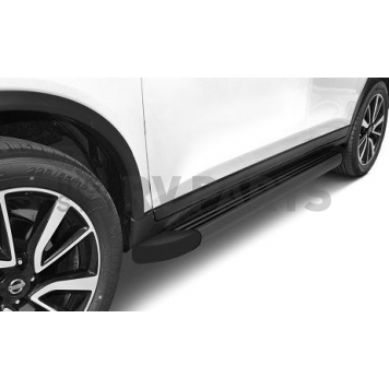 Romik USA Running Board Black Anodized Aluminum Stationary - 22014419-1