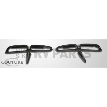 Extreme Dimensions Fender Scoop - Black Polyurethane Bare Set Of 2 - 105803-5