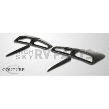 Extreme Dimensions Fender Scoop - Black Polyurethane Bare Set Of 2 - 105803-7