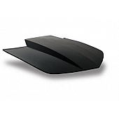 Harwood Fiberglass Hood - Cowl Induction Gelcoat Carbon Fiber Gray - B12401