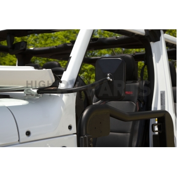 Rugged Ridge Exterior Mirror Manual Square Single - 1102524-4