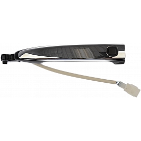 Help! By Dorman Exterior Door Handle - Plastic Silver Insert With Black Trim Single - 80261