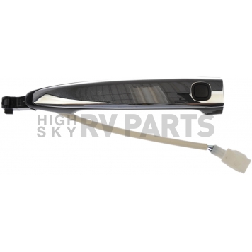 Help! By Dorman Exterior Door Handle - Plastic Silver Insert With Black Trim Single - 80261
