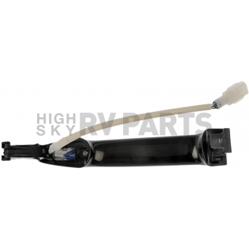 Help! By Dorman Exterior Door Handle - Plastic Silver Insert With Black Trim Single - 80261-1