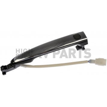 Help! By Dorman Exterior Door Handle - Plastic Silver Insert With Black Trim Single - 80261-2