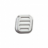 Lokar Performance Dimmer Switch Pedal Pad - Ball Milled Aluminum Silver - BAG6003
