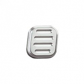 Lokar Performance Dimmer Switch Pedal Pad - Ball Milled Aluminum Silver - BAG6003