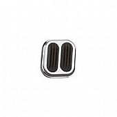 Lokar Performance Dimmer Switch Pedal Pad - Standard Steel Silver - SG6009