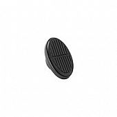 Lokar Performance Dimmer Switch Pedal Pad - Oval Aluminum Black - XBAG6109