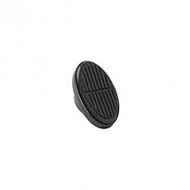 Lokar Performance Dimmer Switch Pedal Pad - Oval Aluminum Black - XBAG6109