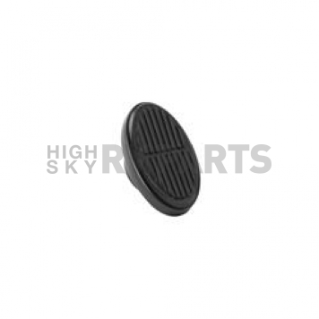 Lokar Performance Dimmer Switch Pedal Pad - Oval Aluminum Black - XBAG6109