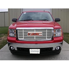 Putco Grille Insert - Polished Aluminum Rectangular - 302190