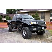 N-Fab Nerf Bar - Truck Wheel to Wheel Black Matte Textured Powder Coated Steel Round - T0277CCTX