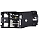 Help! By Dorman Interior Door Handle - Plastic Charcoal Housing With Silver Lever Single - 82470