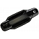 Help! By Dorman Exterior Door Handle - Plastic Black Single - 81158