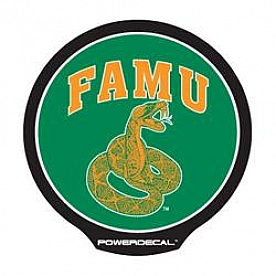 POWERDECAL Decal - Florida A&M Rattlers Logo Black Plastic 4-1/2 Inch - PWR101001