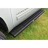 Owens Products Running Board Black Textured Powder Coated Aluminum Stationary - 82350