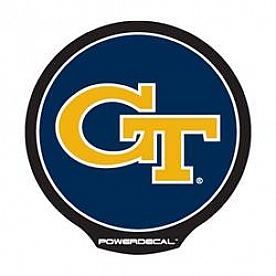 POWERDECAL Decal - Georgia Tech Logo Black Plastic 4-1/2 Inch - PWR110301