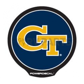 POWERDECAL Decal - Georgia Tech Logo Black Plastic 4-1/2 Inch - PWR110301