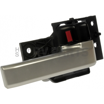 Help! By Dorman Interior Door Handle - Plastic Black Housing With Silver Lever And Black Knob Single - 81235-2