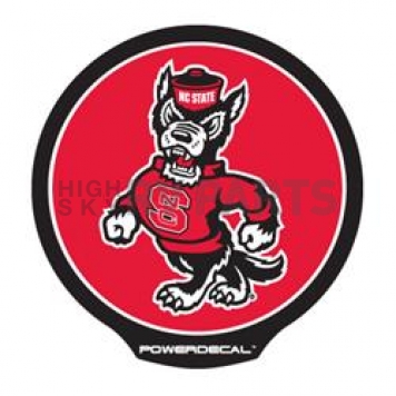POWERDECAL Decal - North Carolina State University Wolfpack Logo Black Plastic 4-1/2 Inch - PWR130201