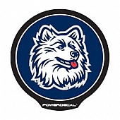 POWERDECAL Decal - University Of Connecticut Huskies Logo Black Plastic 4-1/2 Inch - PWR140201
