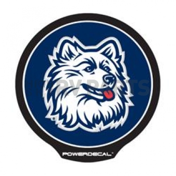 POWERDECAL Decal - University Of Connecticut Huskies Logo Black Plastic 4-1/2 Inch - PWR140201