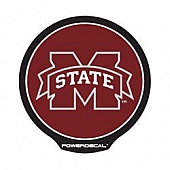 POWERDECAL Decal - Mississippi State University Logo Black Plastic 4-1/2 Inch - PWR160101