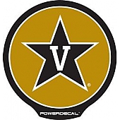 POWERDECAL Decal - Vanderbilt University Logo Black Plastic 4-1/2 Inch - PWR180301