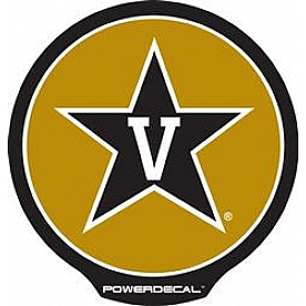POWERDECAL Decal - Vanderbilt University Logo Black Plastic 4-1/2 Inch - PWR180301