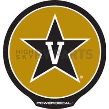 POWERDECAL Decal - Vanderbilt University Logo Black Plastic 4-1/2 Inch - PWR180301