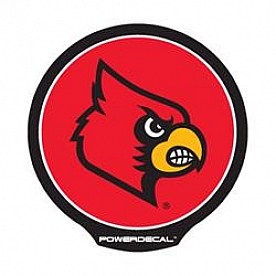 POWERDECAL Decal - University Of Louisville Cardinals Logo Black Plastic 4-1/2 Inch - PWR190001