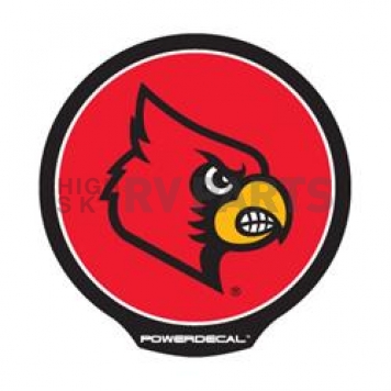 POWERDECAL Decal - University Of Louisville Cardinals Logo Black Plastic 4-1/2 Inch - PWR190001