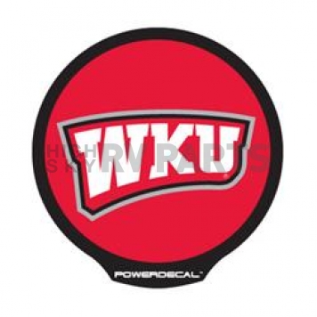 POWERDECAL Decal - Western Kentucky University Logo Black Plastic 4-1/2 Inch - PWR190401