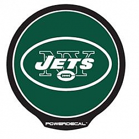 POWERDECAL Decal - New York Jets Logo Black Plastic 4-1/2 Inch - PWR2201
