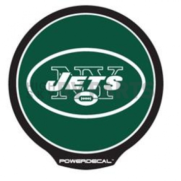 POWERDECAL Decal - New York Jets Logo Black Plastic 4-1/2 Inch - PWR2201