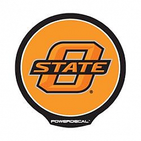 POWERDECAL Decal - Oklahoma State University Logo Black Plastic 4-1/2 Inch - PWR230001