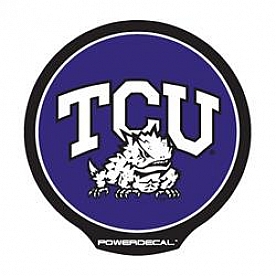 POWERDECAL Decal - Texas Christian University Horned Frogs Plastic 4-1/2 Inch - PWR260501