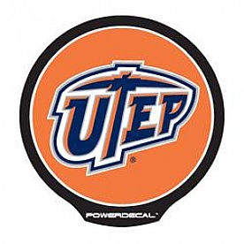 POWERDECAL Decal - University Of Texas El Paso Logo Black Plastic 4-1/2 Inch - PWR260901