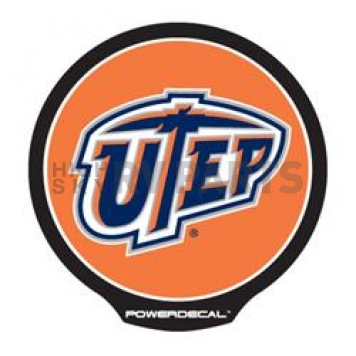POWERDECAL Decal - University Of Texas El Paso Logo Black Plastic 4-1/2 Inch - PWR260901