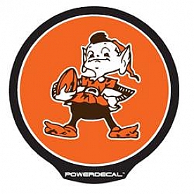 POWERDECAL Decal - Cleveland Browns Logo Black Plastic 4-1/2 Inch - PWR2801