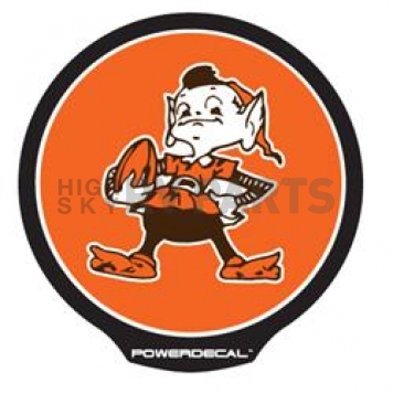 POWERDECAL Decal - Cleveland Browns Logo Black Plastic 4-1/2 Inch - PWR2801