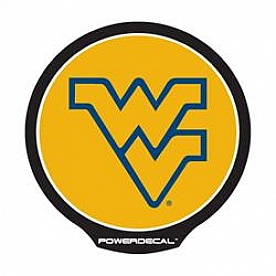 POWERDECAL Decal - West Virginia University Logo Black Plastic 4-1/2 Inch - PWR280101