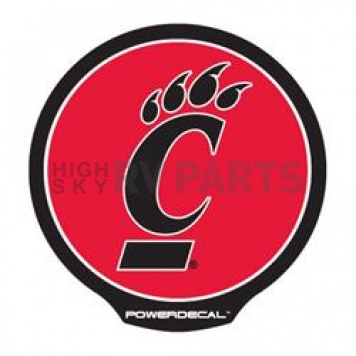POWERDECAL Decal - University Of Cincinnati Logo Black Plastic 4-1/2 Inch - PWR300401